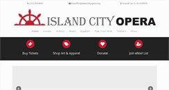 Desktop Screenshot of islandcityopera.org