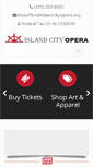 Mobile Screenshot of islandcityopera.org