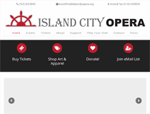 Tablet Screenshot of islandcityopera.org